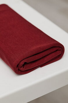 TENCEL™ FINE RIB JERSEY - DARK RED