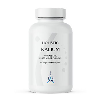 Kalium organiskförening med malat och citrat från Holistic 250mg 90 kapslar