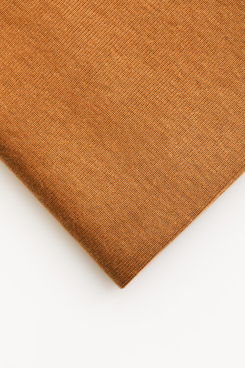 TENCEL™ FINE RIB JERSEY - DARK GOLD - 2
