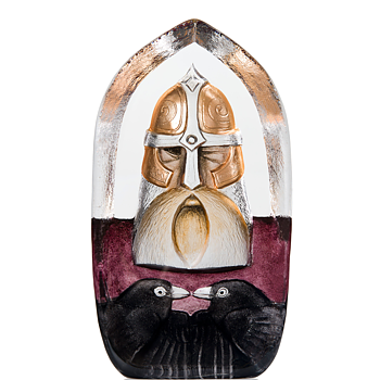 Mats Jonasson Odin Crystal Sculpture