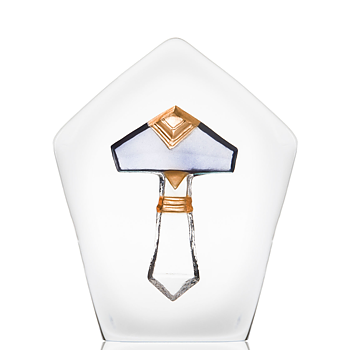 Mats Jonasson Hammer of Thor Crystal Sculpture