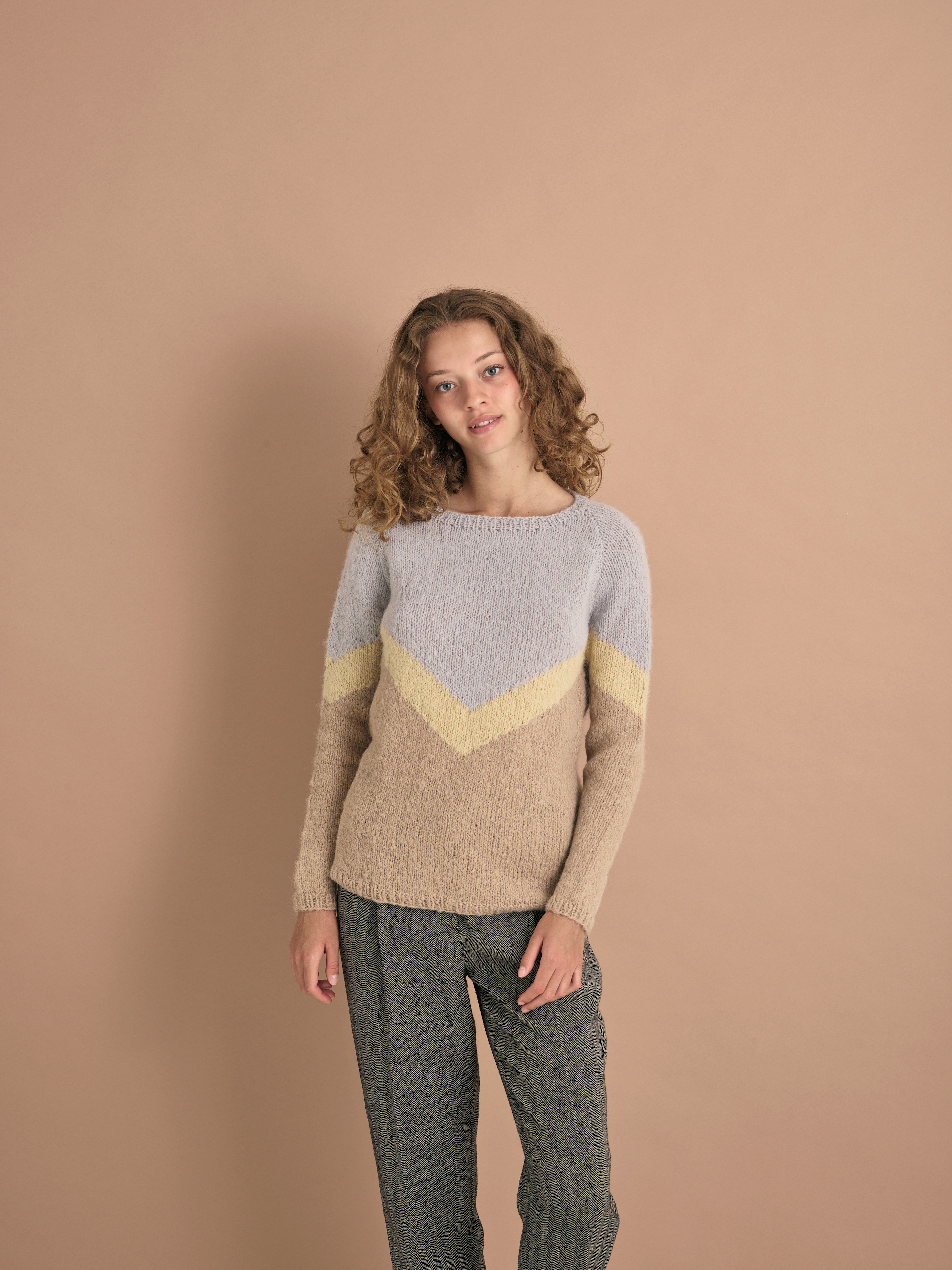 Grafisk sweater i Elsa by Permin