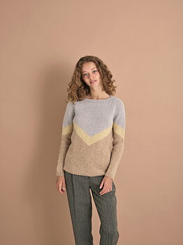 Grafisk sweater i Elsa by Permin