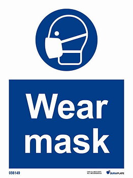 IMO-skylt "Wear mask" - IMPA 33.5719