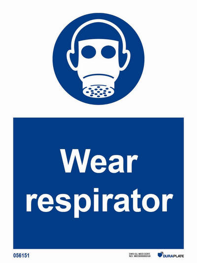 IMO-sign "Wear respirator" - IMPA 33.5731