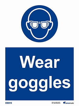 IMO-sign "Wear goggles" - IMPA 33.5715