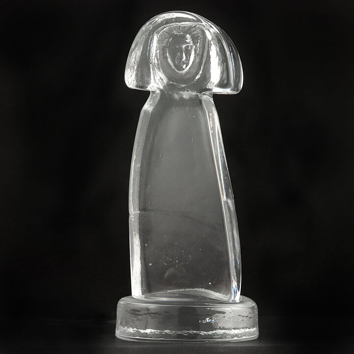エリック・ホグラン  クリアガラスの男    (17cm)  1960年代