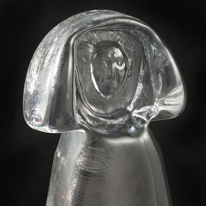 エリック・ホグラン  クリアガラスの男    (17cm)  1960年代