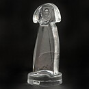 エリック・ホグラン  クリアガラスの男    (17cm)  1960年代