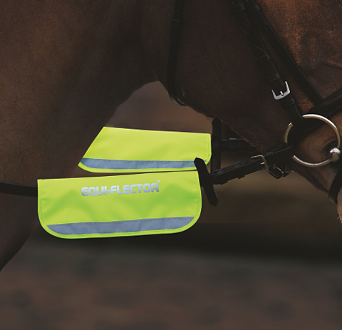 EQUI-FLECTOR® Tygel Reflex - ÄVEN I ROSA OCH GUL