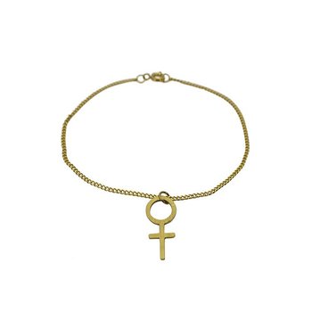 Armband kvinnotecken guld