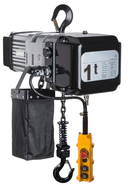 Kättingtelfer 500 kg, 7,6 m/min / Lyfthöjd: 10 meter