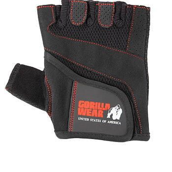 Women's Fitness Gloves, black/red