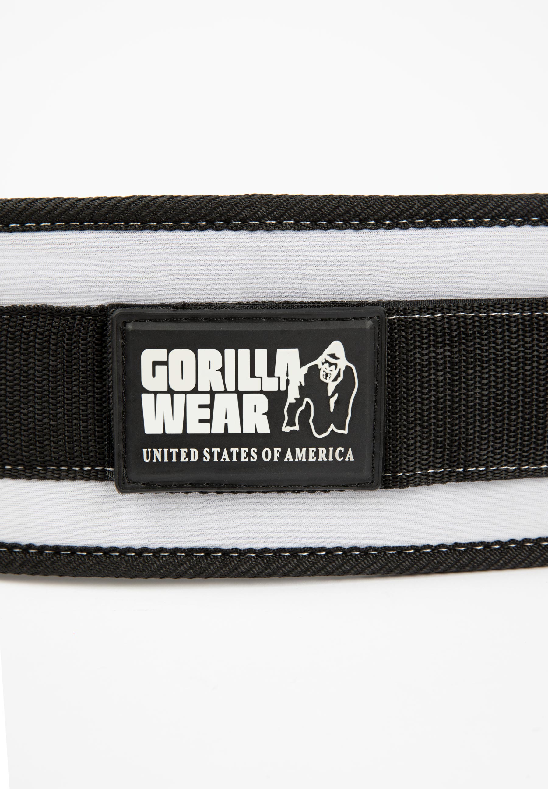 4 Inch Women's Lifting Belt, black/white - 5