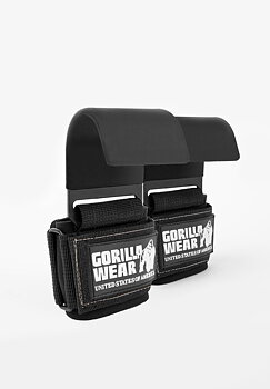 Weight Lifting Hooks, black/white