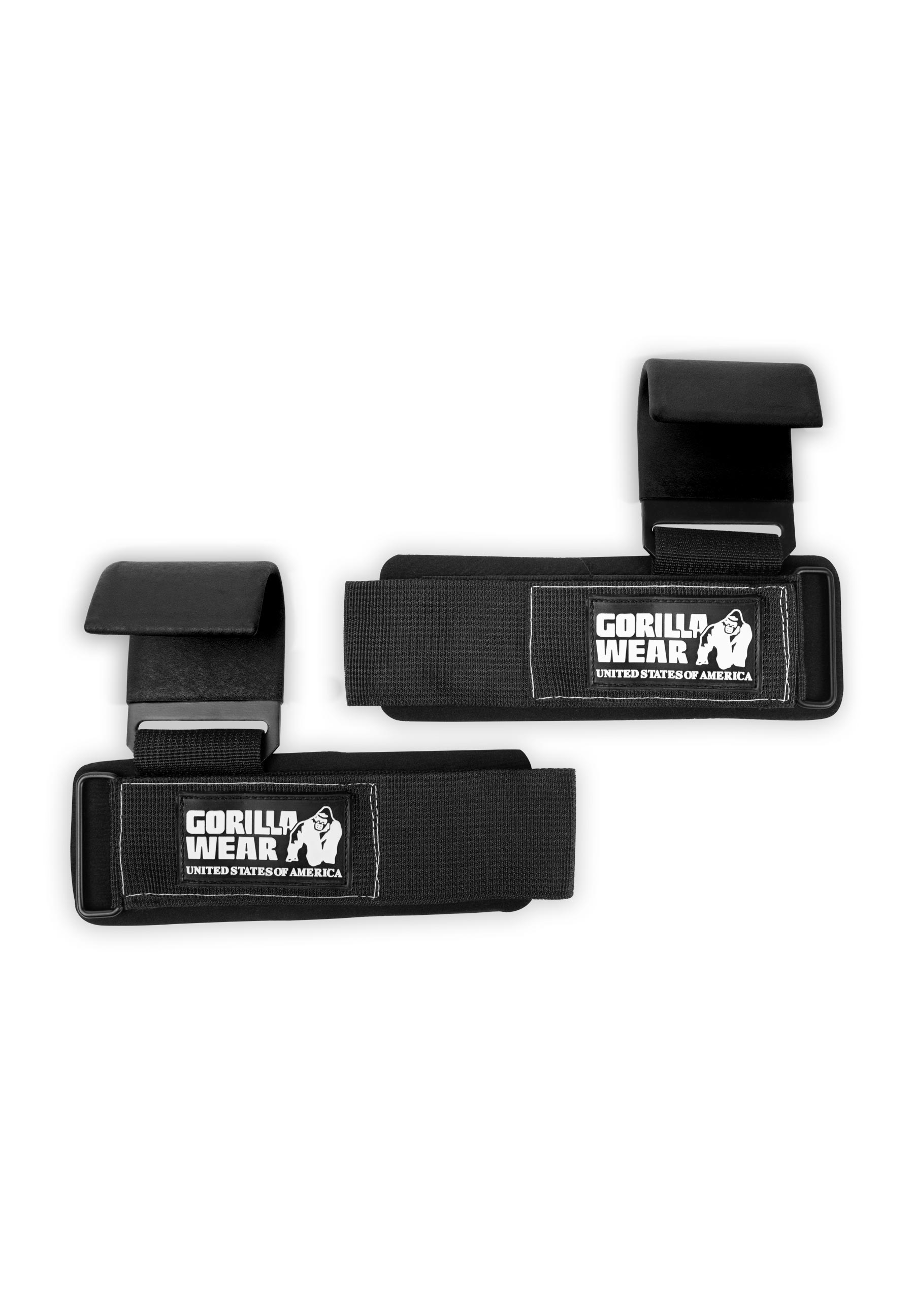 Weight Lifting Hooks, black/white - 7