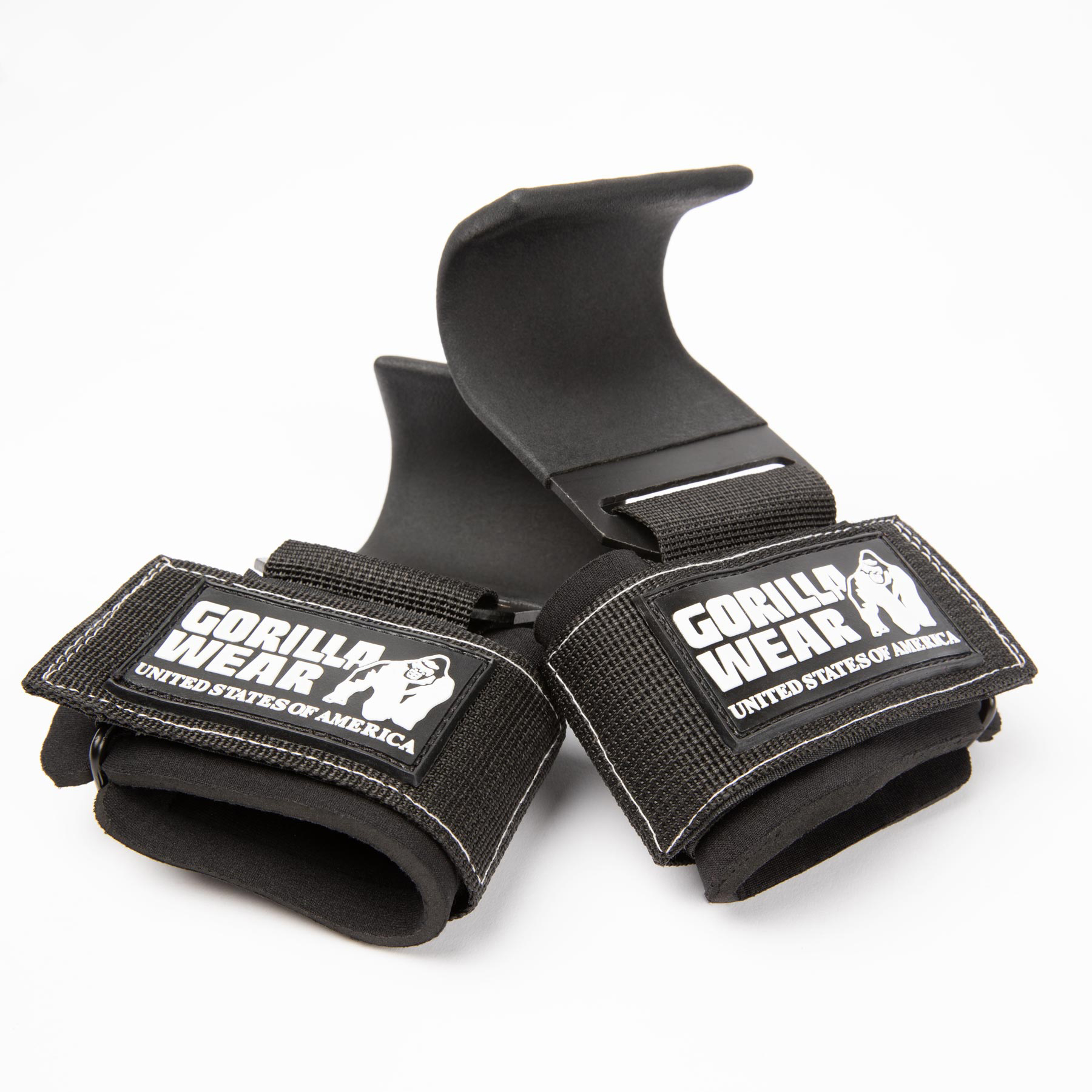 Weight Lifting Hooks, black/white