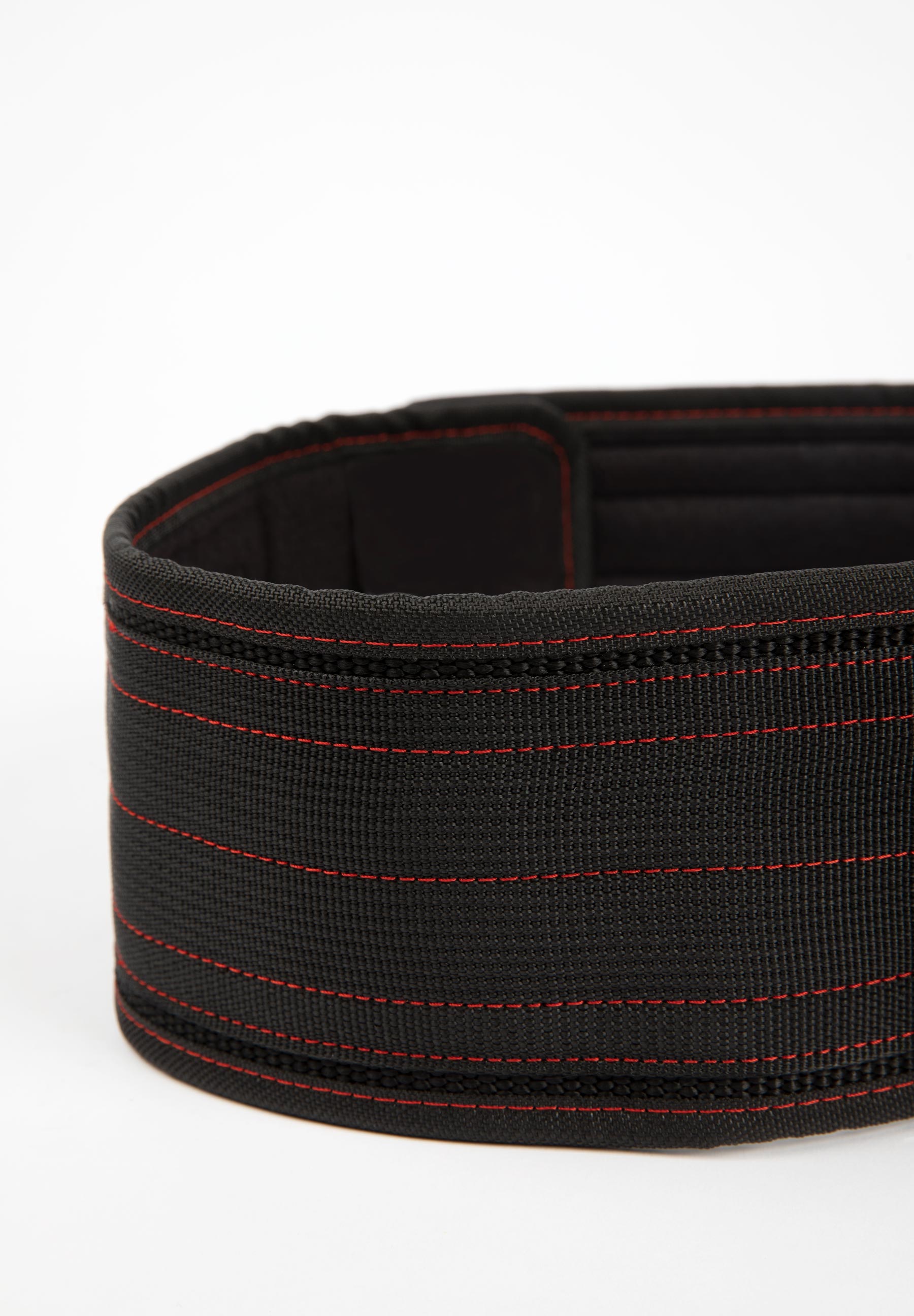 4 Inch Nylon Belt, black/red - 4