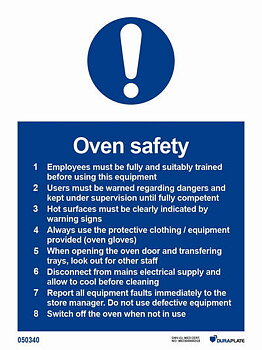 IMO-sign "Oven safety" - IMPA 33.5766