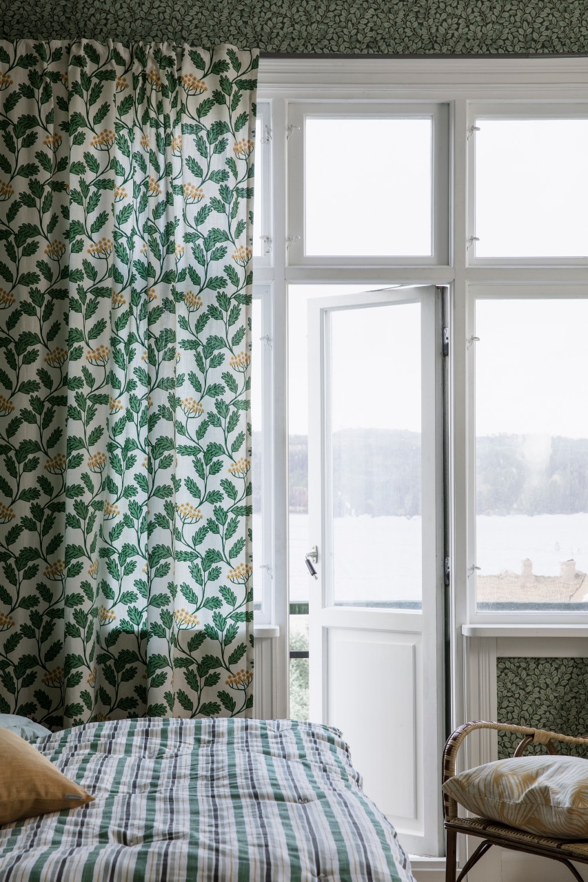 Tyg, Renfana grön, metervara från Spira - 2