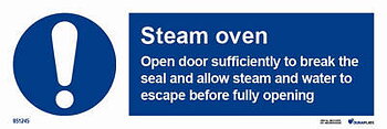 IMO-sign "Steam oven safety instructions" - IMPA 33.5752