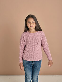 Flicktröja i strukkturmönster - Luna by Permin
