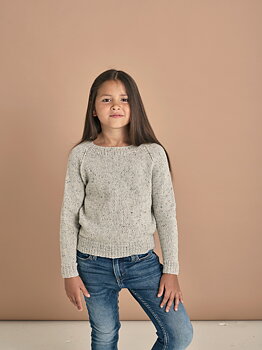 Baströja med raglan till barn - Luna by Permin