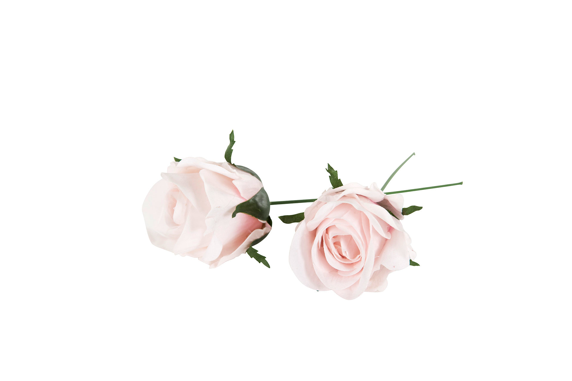 Tyg Ros Pale Pink 1 st 3cm - 2