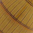 John Andersson (1950s) Yellow Swelling Vase with Linear Relief 16 cm