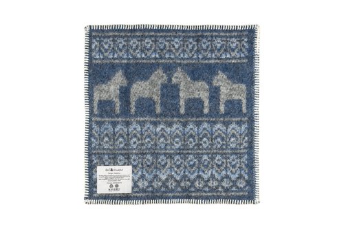 Dalarna blå, sittunderlag 43 x 43cm från Öjbro Vantfabrik  - 2