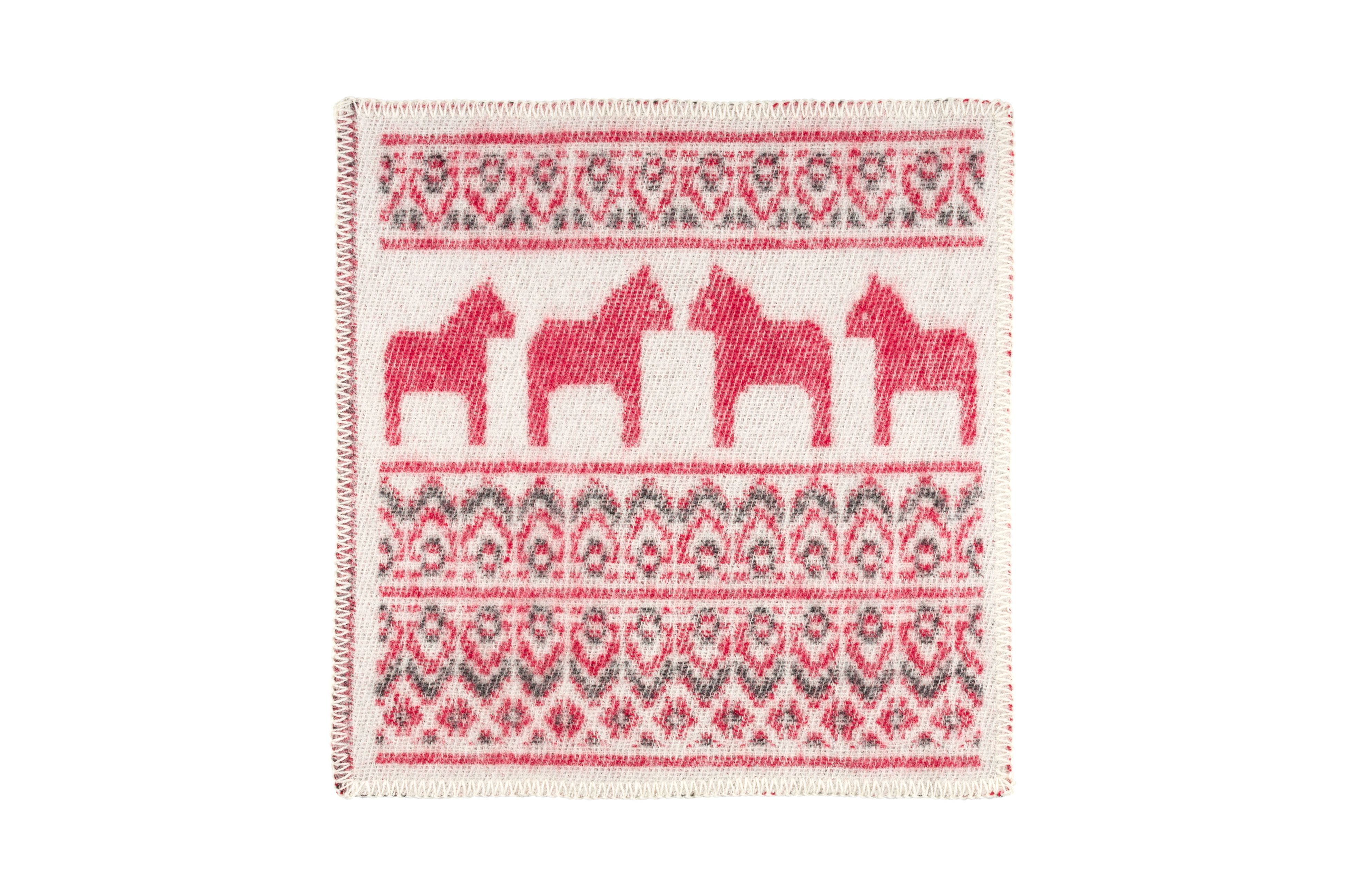 Dalarna röd, sittunderlag 43 x 43cm från Öjbro Vantfabrik 