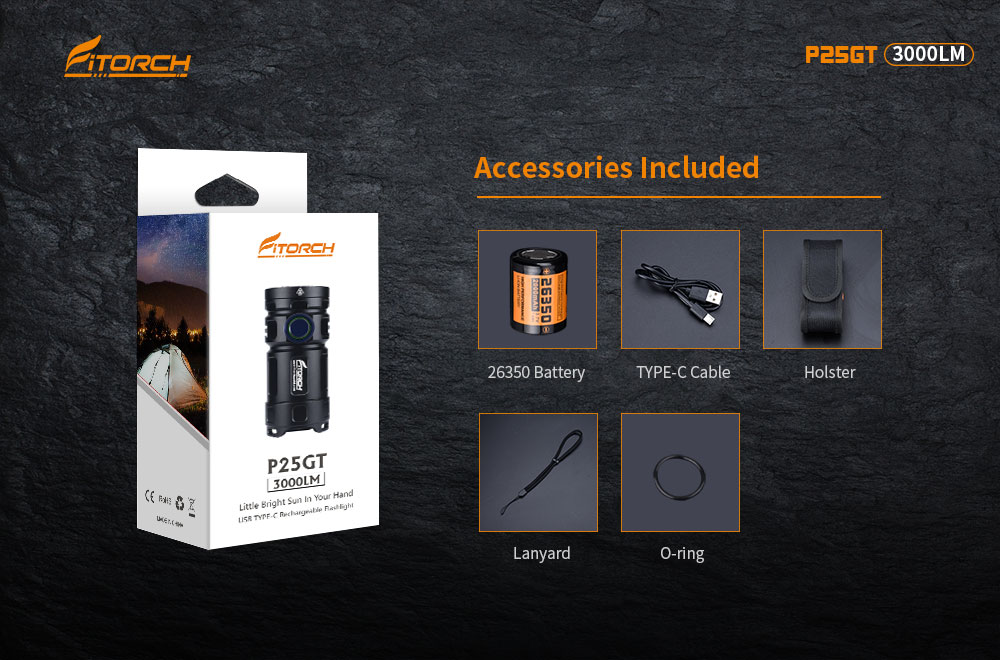 Ficklampa, Super Bright P25GT, Fitorch - 13