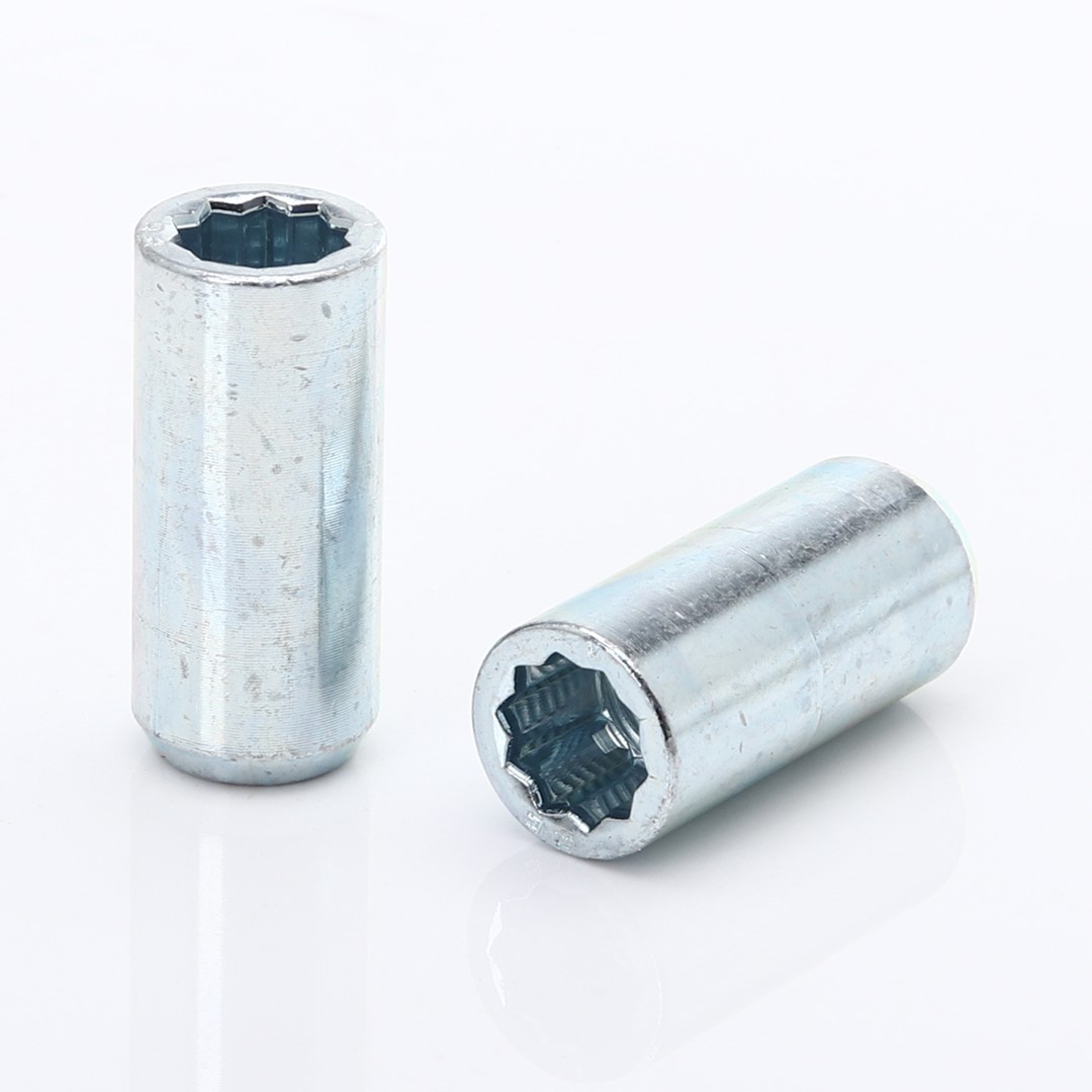 Torx / Torax / Star bolt Hjulmutter / Hjulmuttrar / Lug nuts M14x2,0 Silver 45mm - 20st