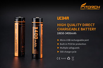 Laddningsbart 18650 batteri, Fitorch