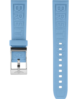 Breitling Diver Pro gummiband ljusblå 22 mm