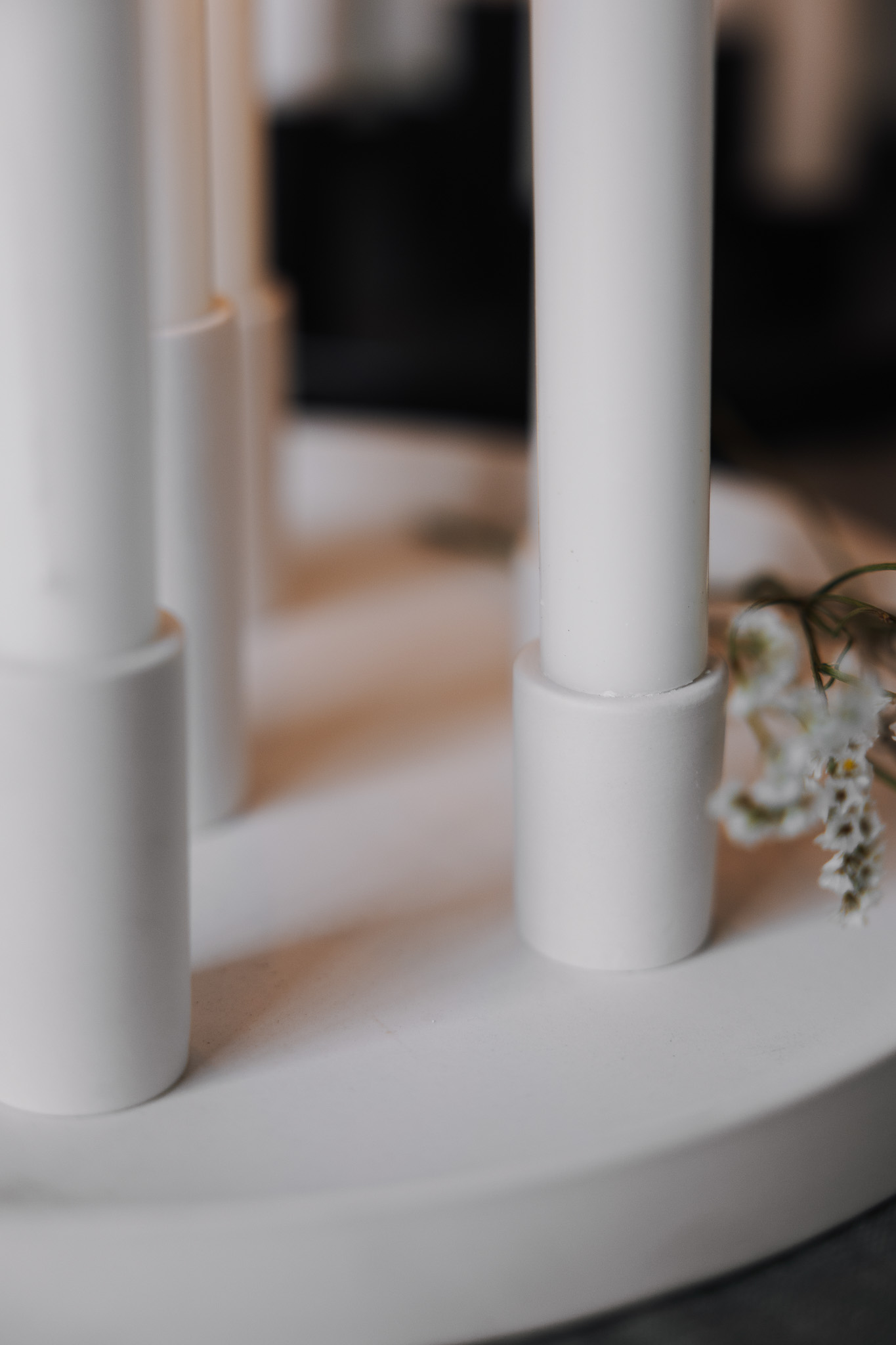 Lingsberg Advent Candle Holder - Candle Holder - White - Ø 29 cm - 13