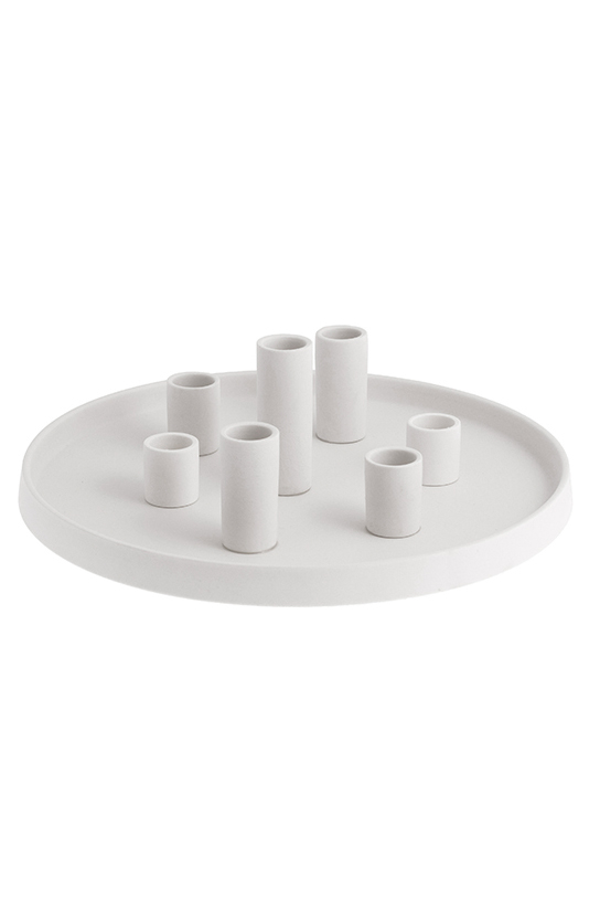 Lingsberg Advent Candle Holder - Candle Holder - White - Ø 29 cm - 8