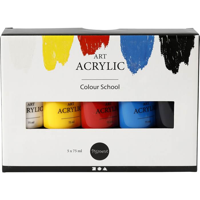 Akrylfärg Pigment mix 5x75ml - 3