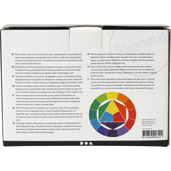 Akrylfärg Pigment mix 5x75ml - 4