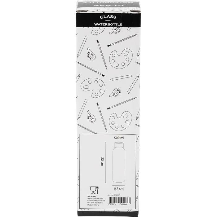Vattenflaska glas/bambu - 3
