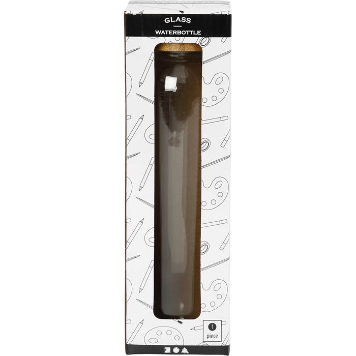 Vattenflaska glas/bambu - 2