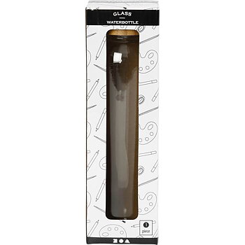 Vattenflaska glas/bambu