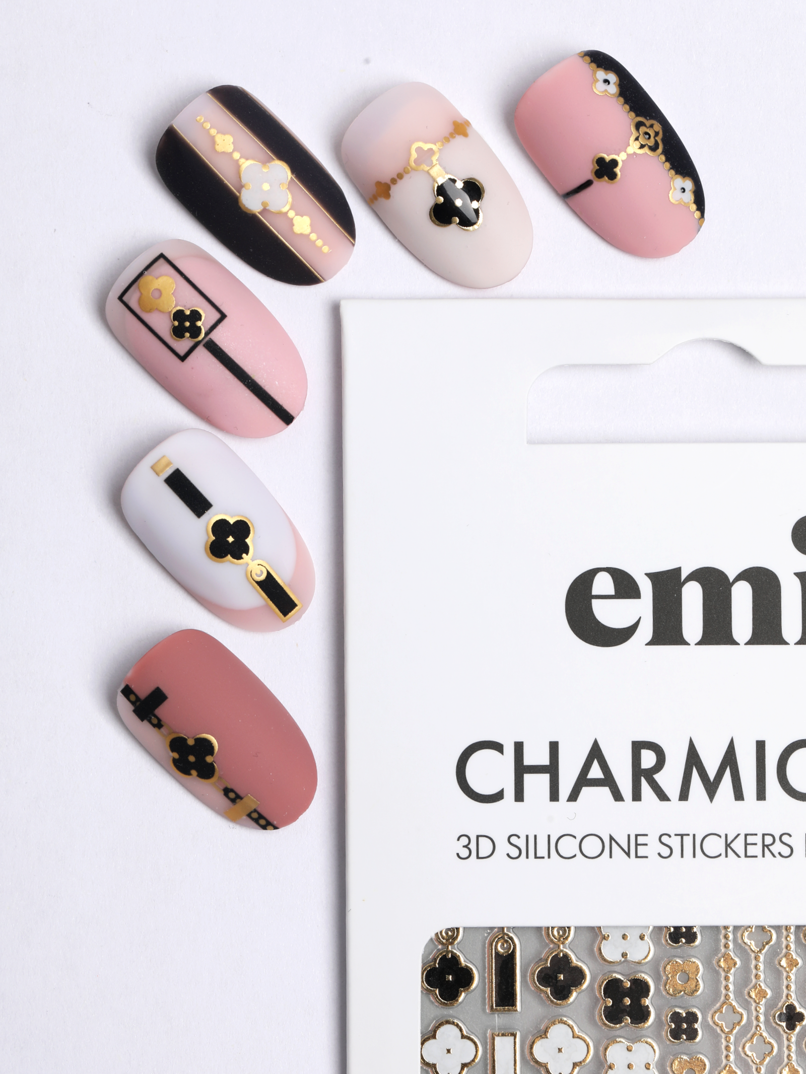 Charmicon 3D Silicone Stickers #185 Quatrefoil - 2