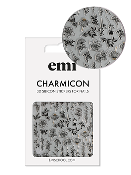 Charmicon 3D Silicone Stickers #191 Autumn Tenderness_Black