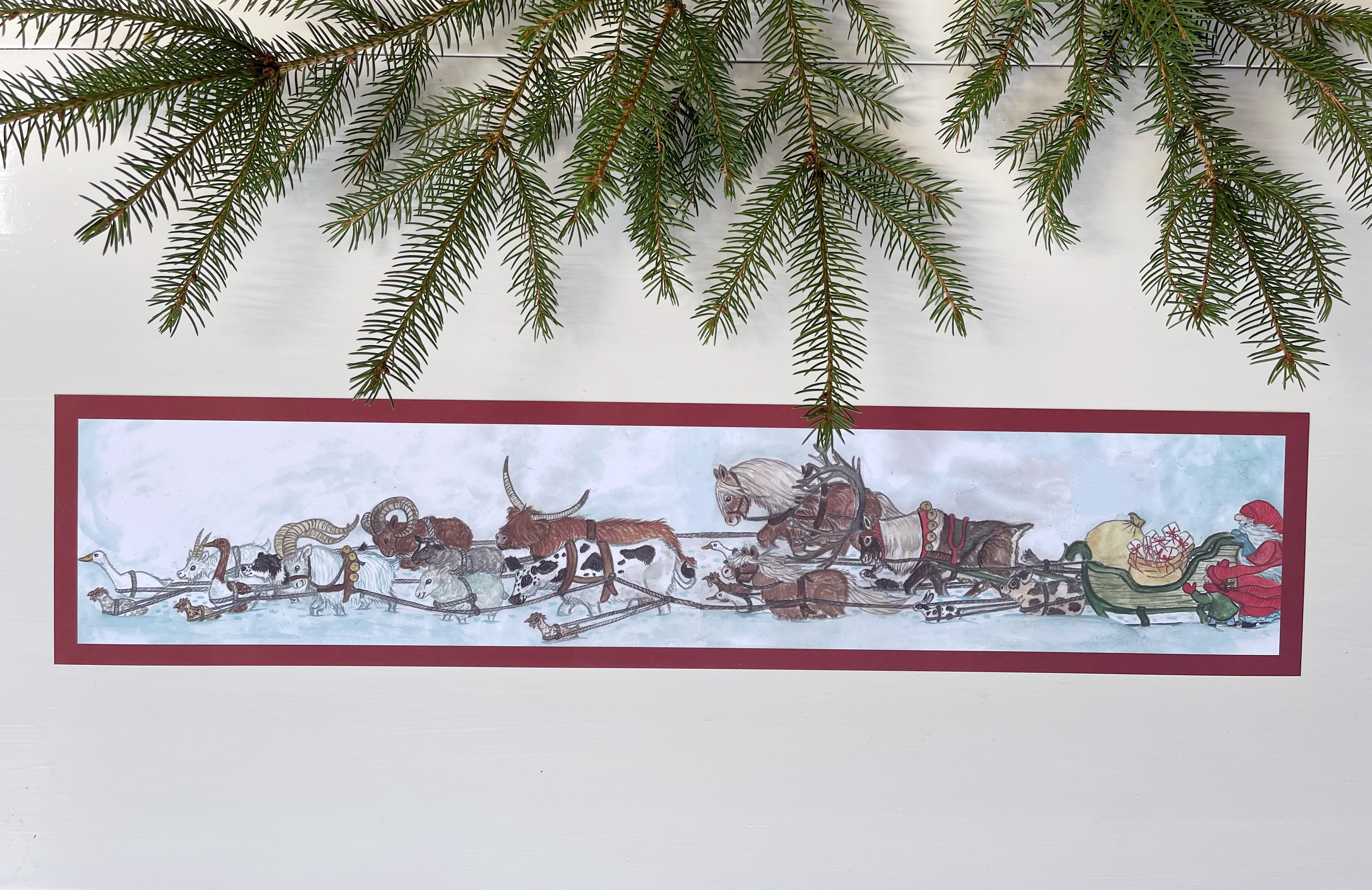 Julbonad "Djurens slädtur" - 2