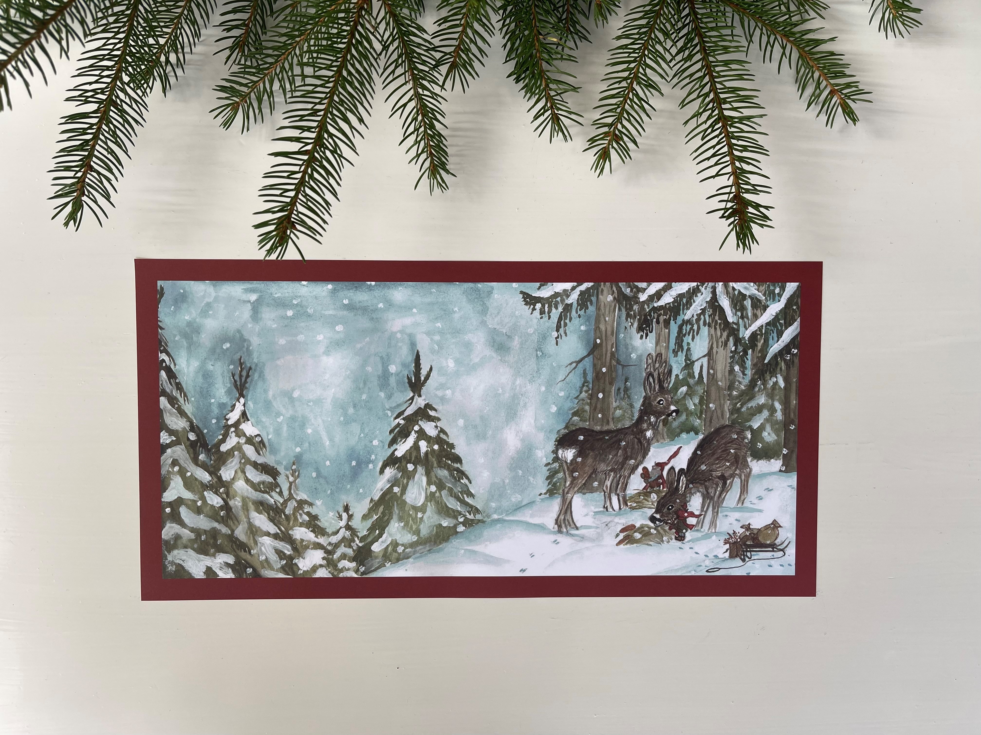 Julbonad "Jul hos rådjuren" - 2