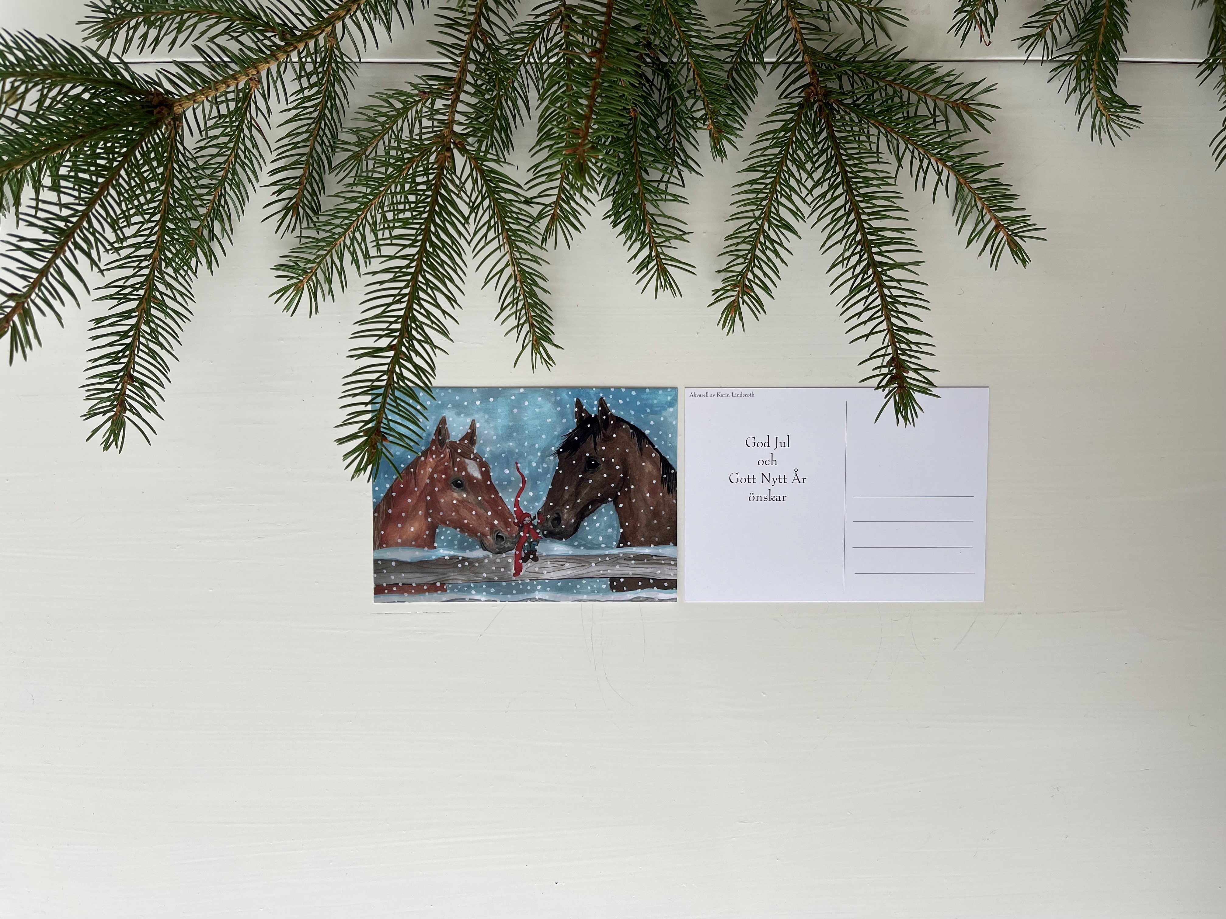 Julkort "Pratstund" - 2