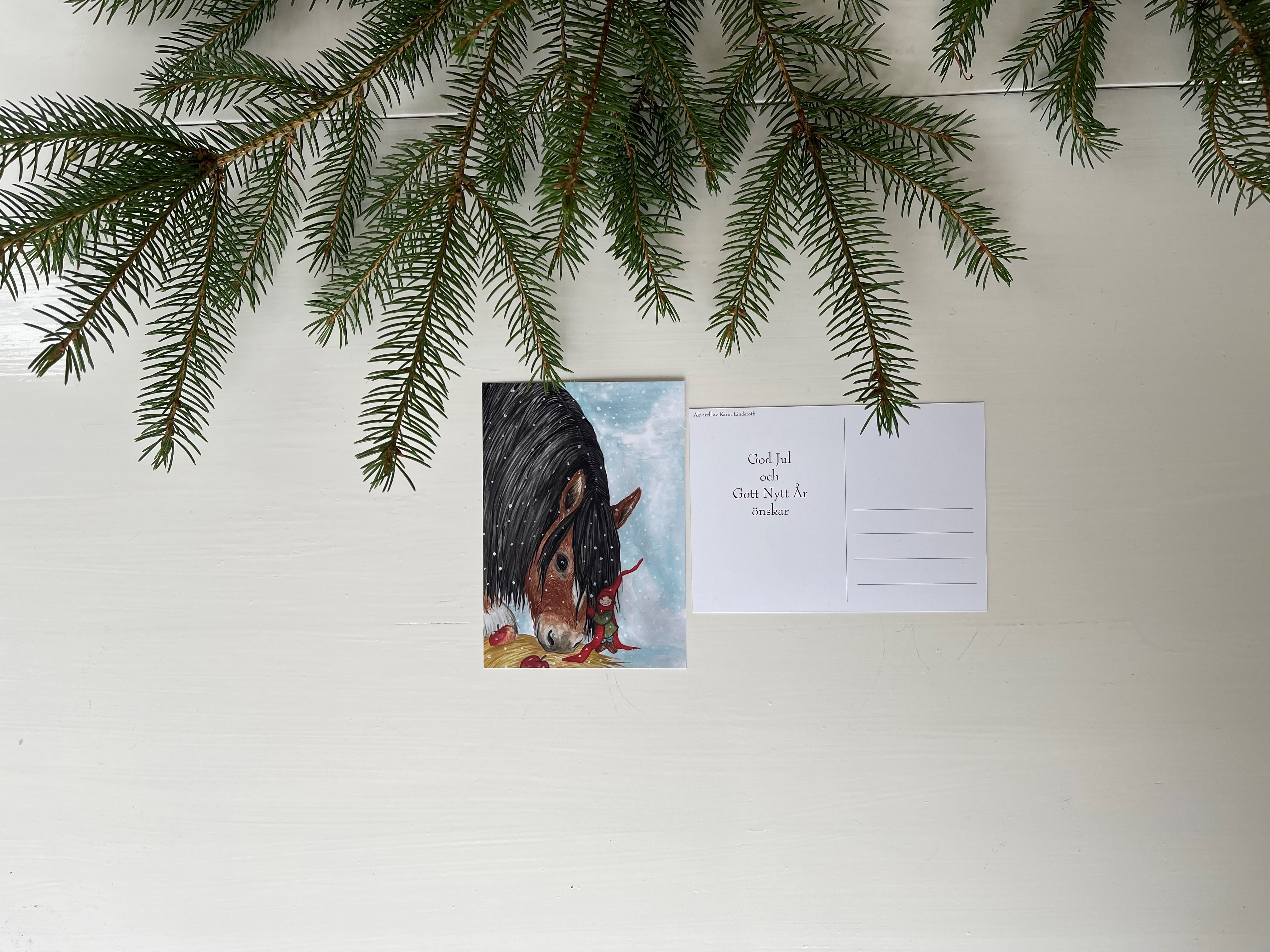 Julkort "Julgott till en vän" - 2