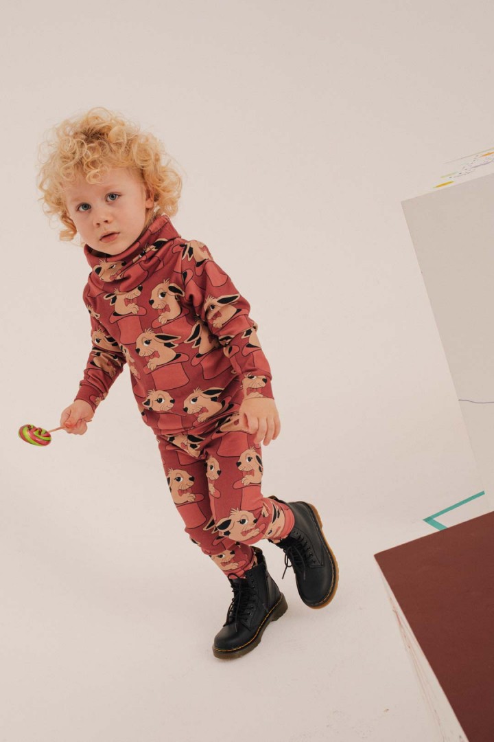  RABBIT DARK RED SNOOD SWEATSHIRT - 3