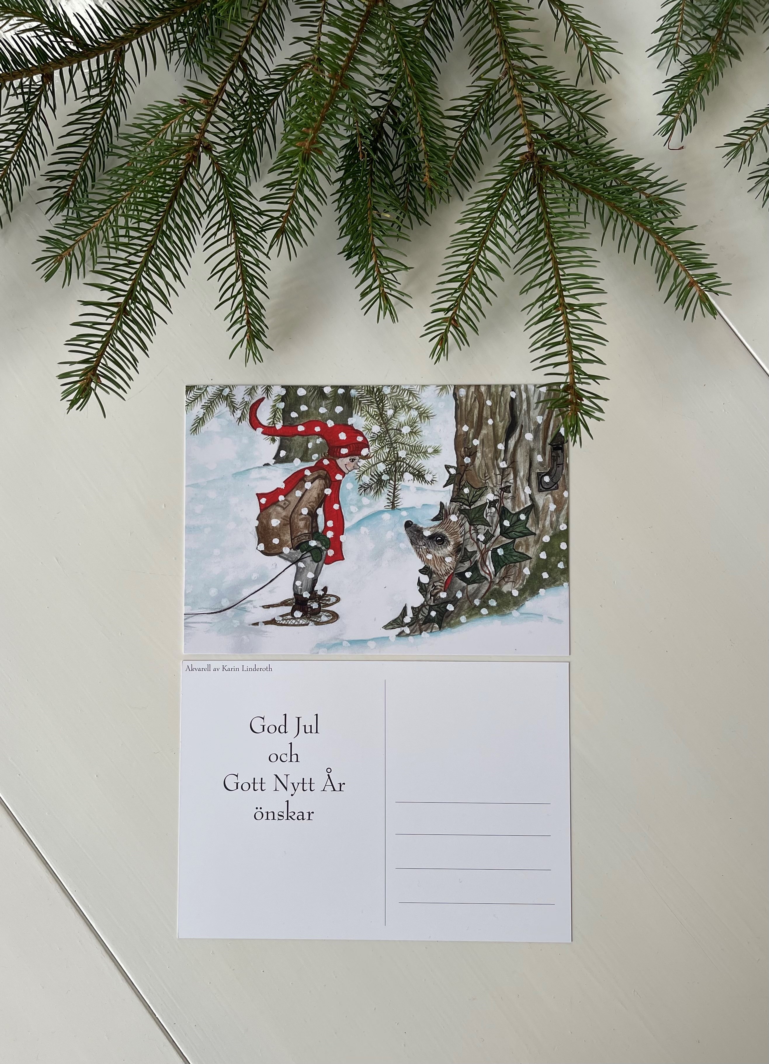 Julkort "Är du vaken?" - 2